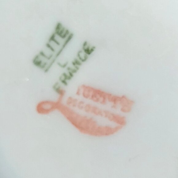 Antique Limoges Elite Works France Monogrammed Porcelain Creamer - Picture 7 of 8